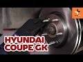 How to change front brake discs and brake pads Hyundai Coupe GK TUTORIAL | AUTODOC