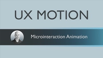 UX Motion - Microinteraction Concept Animation