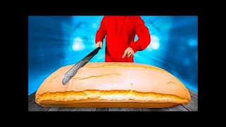 Giant Castella - Korean Street Food by VANZAI COOKING  Part113