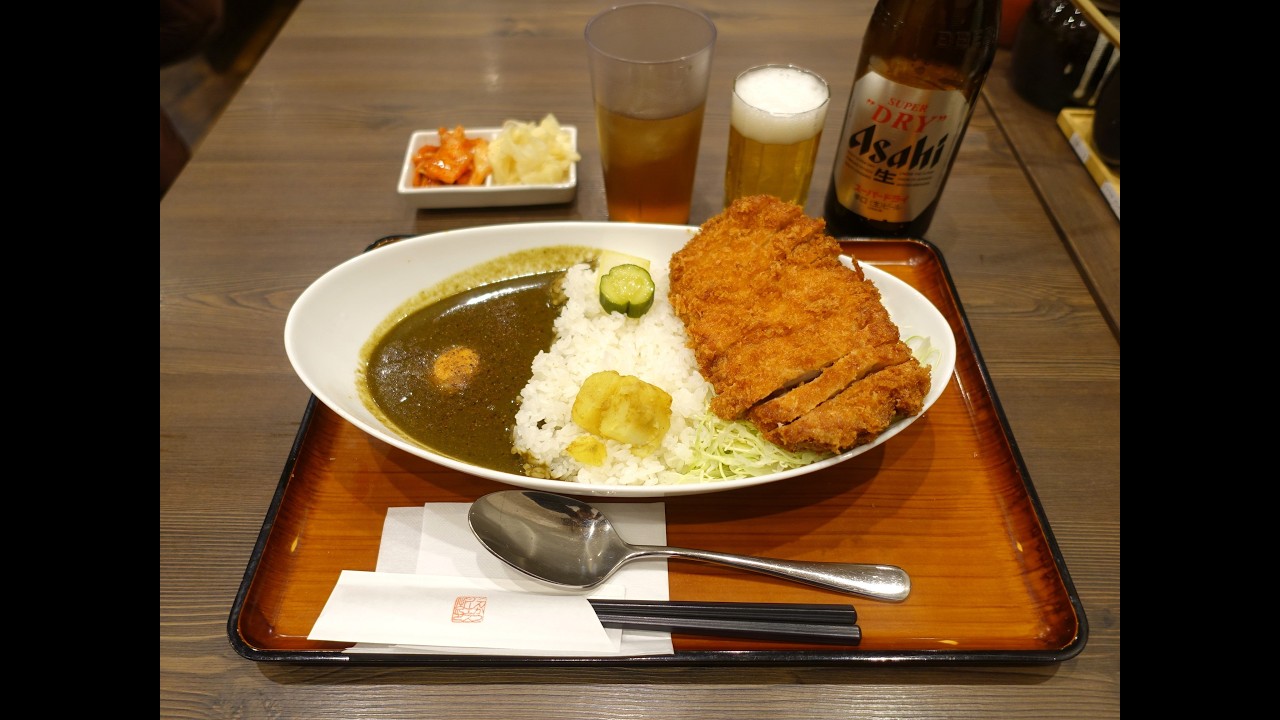 とんかつジーエス（新宿三丁目）のカツとカレー - YouTube