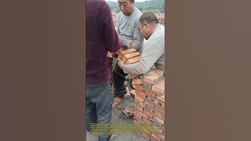 Genius! Build Brick Arch Without Supports #BrickArch #ConstructionTrick #EngineeringHack