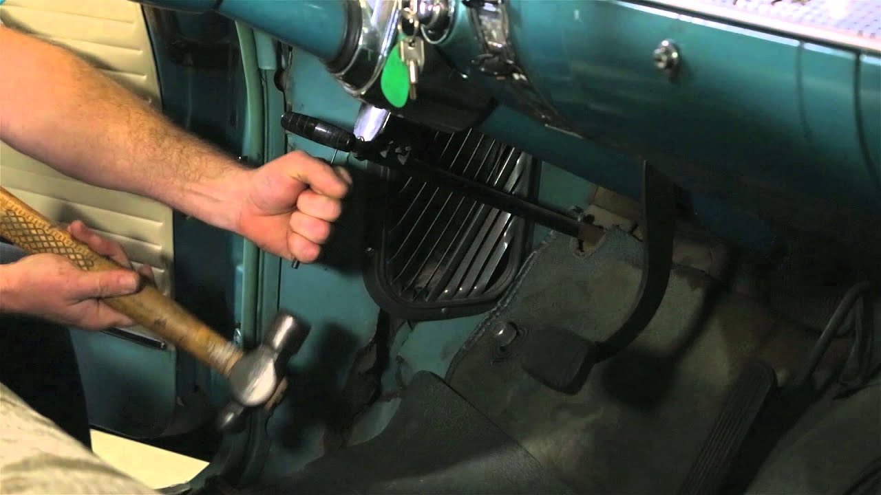 How to Remove the Emergency Brake Handle | Danchuk USA ... 1959 chevrolet bel air wiring diagram 