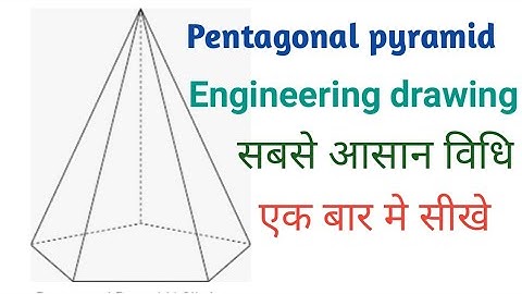 How to make pentagonal pyramid !!