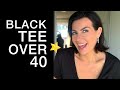 STYLING A BLACK TEE FASHION FOR OVER 40 I French Style
