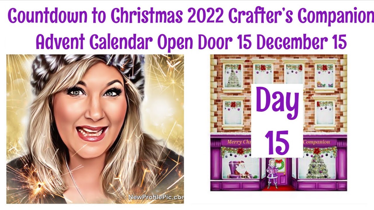 Countdown to Christmas 2022 Crafter’s Companion Advent Calendar Open