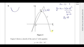 WMA11/01 (Edexcel) IAL P1 Oct 2021 Q8 Quadratics, Completing the Square, Tangents