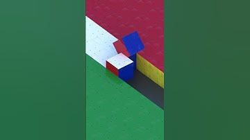 Speed Cubes Form Italian Flag Pattern