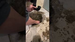 Installing a new shower drain in basement