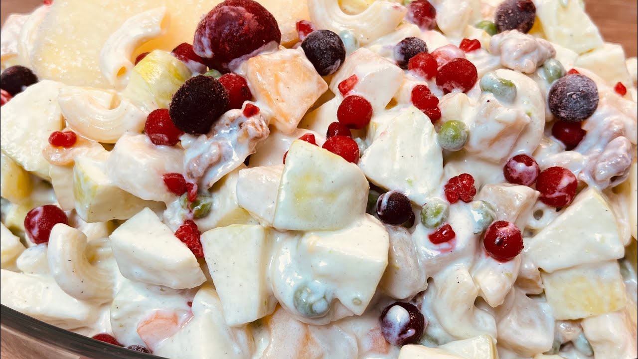 Macaroni Fruit Salad Recipe ||Easy, Quick,Delicious & Refreshing 🥰