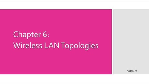 Wireless LAN Topologies