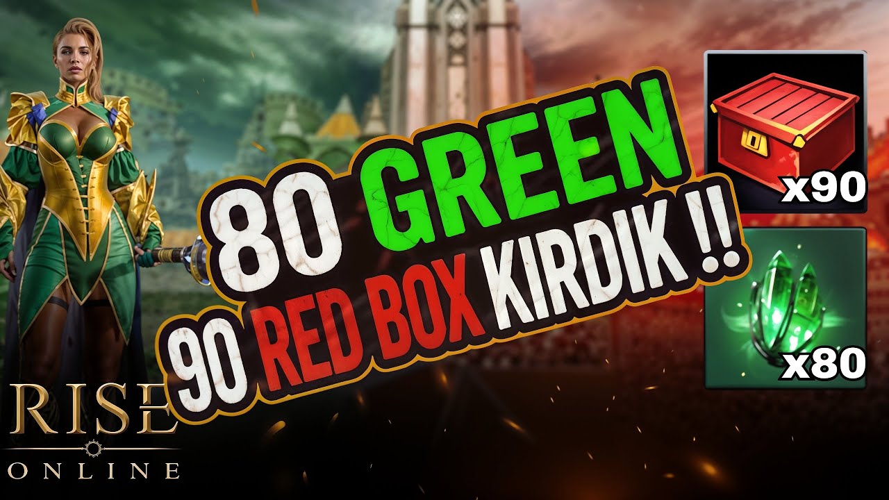80 GREEN 90 RED BOX KIRDIK !! 🔥 SIFIRDAN MAGE BÖLÜM #8 | RISE ONLINE