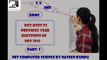 Previous year questions of PGT HTET Nov 2019 Computer Science Part 3