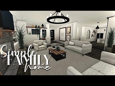 ROBLOX | Bloxburg: Simple Modernized Family Home 132k | No Large Plot ...