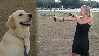 THE ULTIMATE FETCH TOYS! Tennis Ball Slingshot and Bazooka (SCS #63)