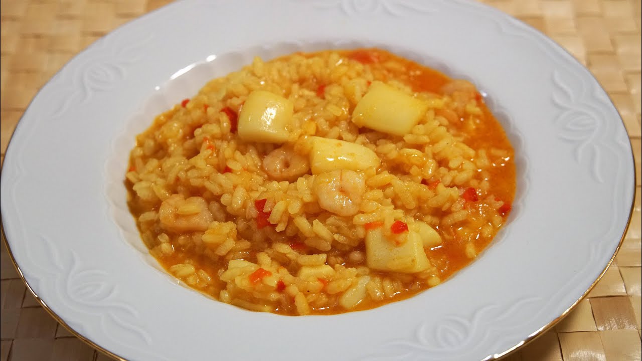 ARROZ MELOSO CON SEPIA Y GAMBAS