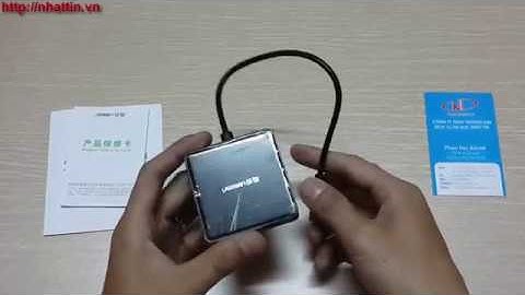 Bộ chia USB 2.0 ra 4 cổng dài 20cm chính hãng Ugreen 20799 (Đen)