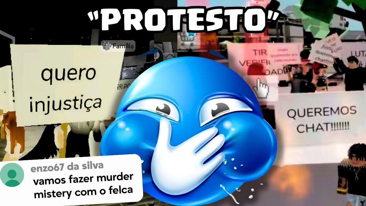 o PROTESTO das CRIANÇAS no ROBLOX kkkkkj