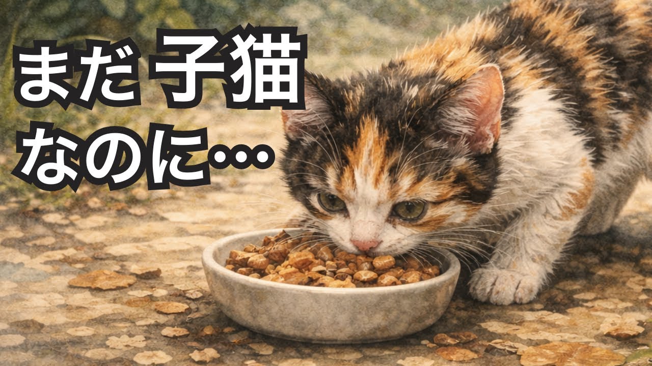 【実話】まだ子猫なのに、“母親”になろうとした三毛猫の結末