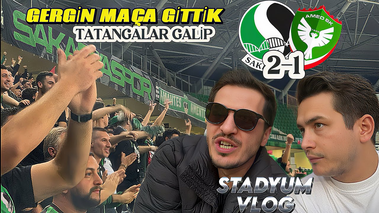SAKARYASPOR AMEDSPOR 2-1 | RİSKLİ MAÇTA TATANGALAR GERİ DÖNDÜ | TRİBÜNLER YIKILDI | STADYUM VLOG 🏟️
