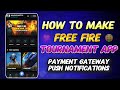 How To Make Own Free Fire Tournament App || Free Fire Tournament App Kaise Banaye 🔥