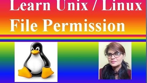 FILE PERMISSION IN LINUX /UNIX