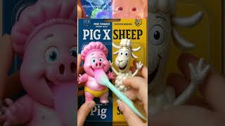 Pig x Sheep Transformation ✨ Candle Flame Effect & Mystery Surprise!