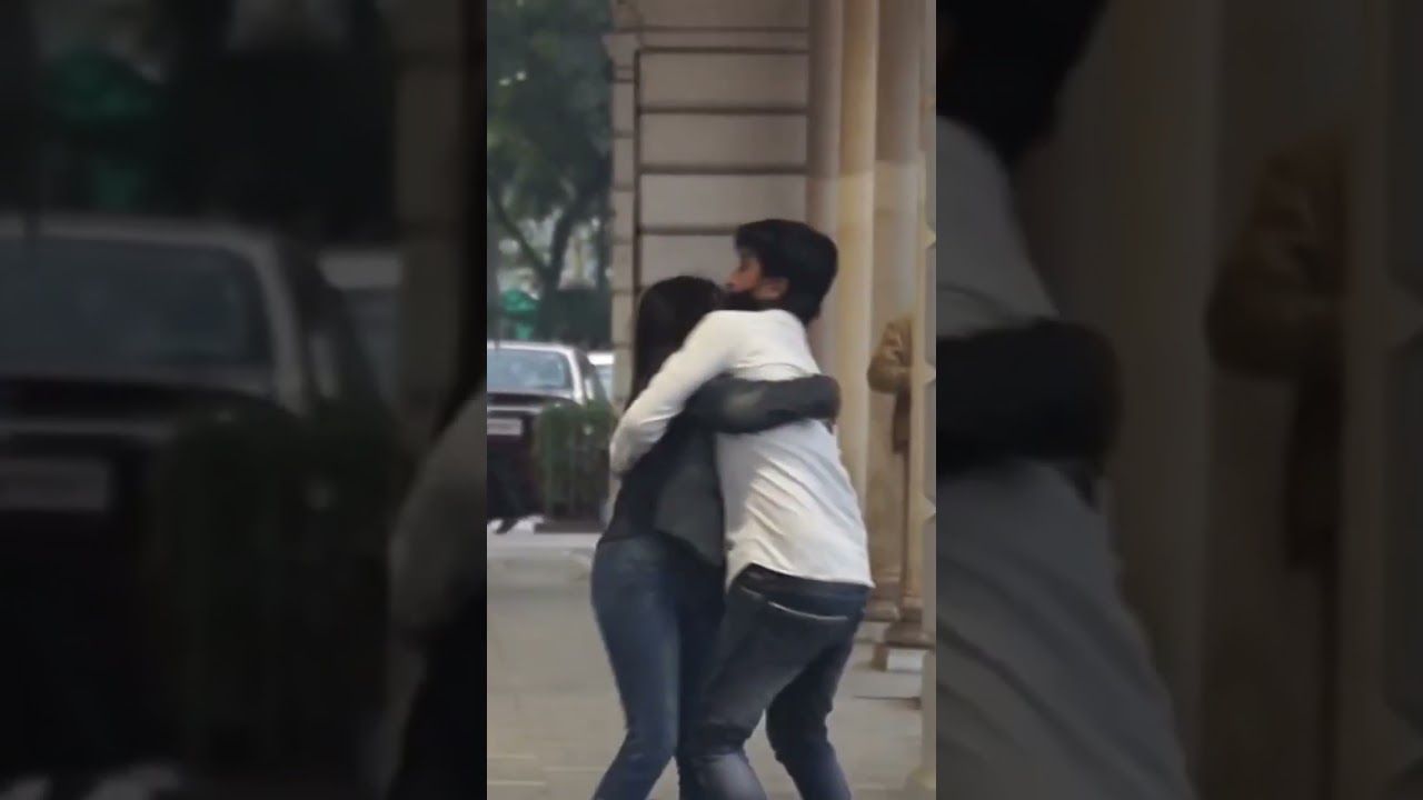 Accidentally hugging prank on cute girls 😁 