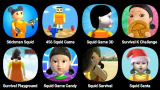 Stickman Squid Games, 456 Squid Game, Squid Game 3D, Survival K Challenge, Survival Playground screenshot 2