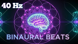 100% Brain Activation 🧠 Gamma Waves to Activate & Improve Super Brain Power, 40 Hz Binaural Beats