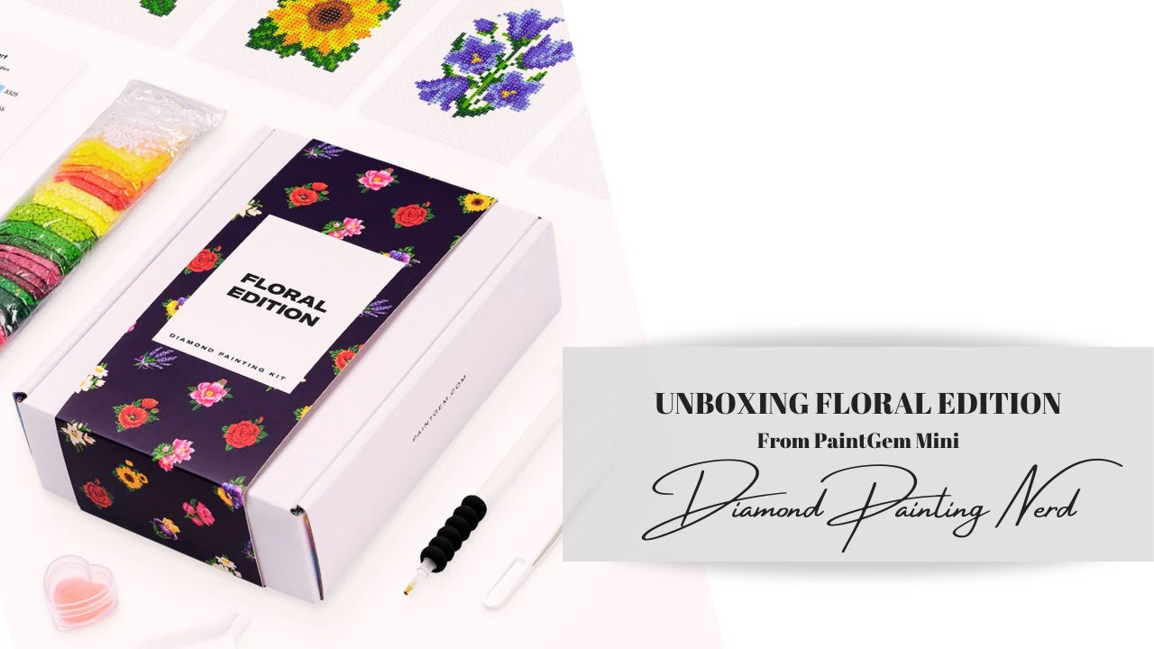 UNBOXING FLORAL EDITION | PAINTGEM MINI | DIAMOND PAINTING NERD