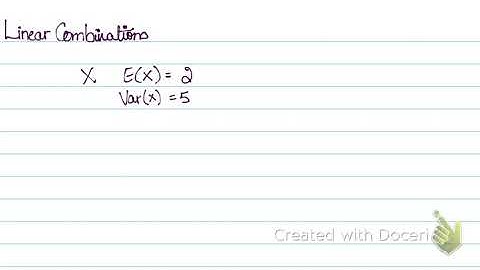 A2 Level Math (S2): Linear Combinations - Part I