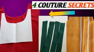 ​4 COUTURE SEWING SECRETS | Pro Tailor Hacks You Need to Know (Neckline & Waistband Finish) Wealth