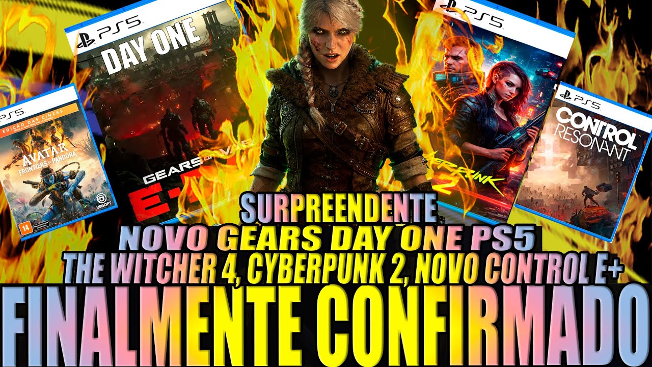 CONFIRMADO! TUDO DAY ONE no PS5! e+ The Witcher 4 ABSURDO, Cyberpunk 2 e Jogo da Ubi Grátis agora!!!