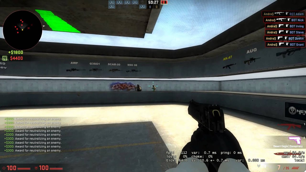 CS:GO-Training map Aim Botz - YouTube