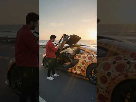 🍕 Pizza McLaren 🏎️🚘 #shorts #trending #viral #explore #car #food #gaadiwalacartoon #fastfood #trend