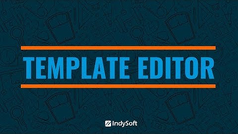 Template Editor