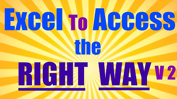 Import Excel Into Access Video 2