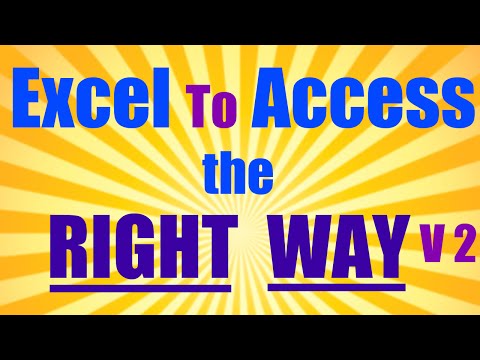 Import Excel Into Access Video 2