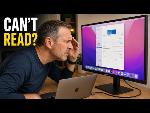 Text Too Small on External Monitor With MacBook? Fix the Display Size (Make Everything Bigger)