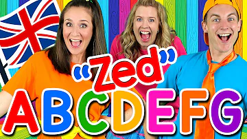 Alphabet Song - ABC Song UK ZED Version! Learn the Alphabet, British English ABC Songs