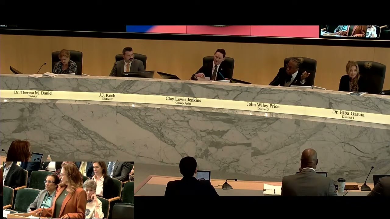 Oct.18 Dallas County commissioners court meeting