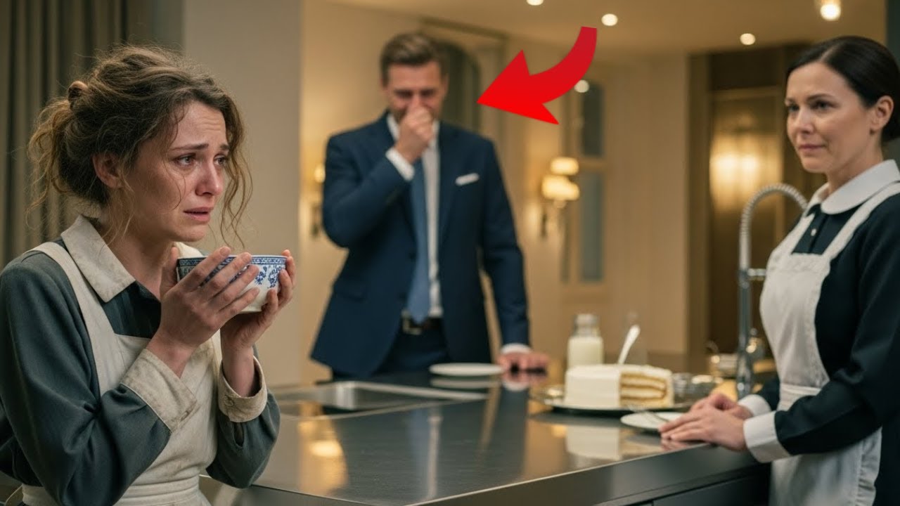 „Ma pani stare ciasto dla mojej córki?” — wyszeptała sprzątaczka… a milioner wszystko widział.