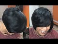 SHORT LAYERED BOB W/ NO LEAVE OUT | QUICKWEAVE TUTORIAL