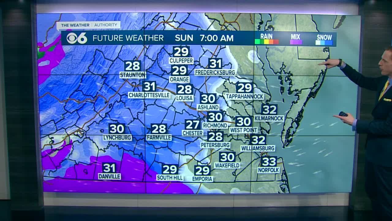 Winter storm for Sunday - YouTube