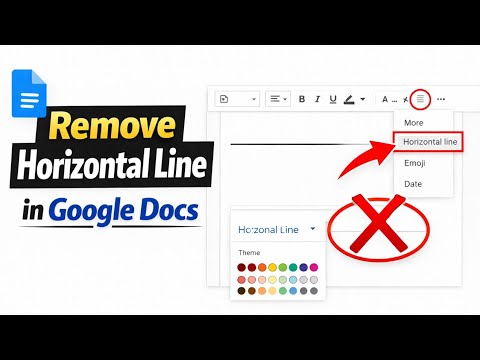 How to Remove Horizontal Line in Google Docs | Delete Line Easily - YouTube