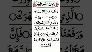 Surat alam nashrah |new surah | Quran Urdu Translation | Islamic Status Video | #Quran #Islam #Viral