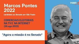Marcos Pontes (programa eleitoral 1min09seg. - TV): Agora a missão é no Senado (26.ago.2022)