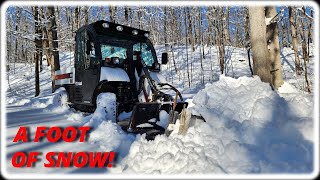 Snowplowing A Foot Of Snow With A Bobcat Toolcat 5600!
