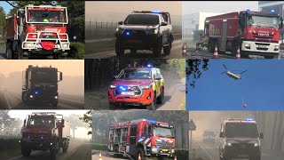 [GRIP 3] Zeer grote heide brand in Weert - Nederlandse en Belgische brandweer met spoed!
