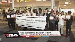 Cass Tech students complete program to become financially certified